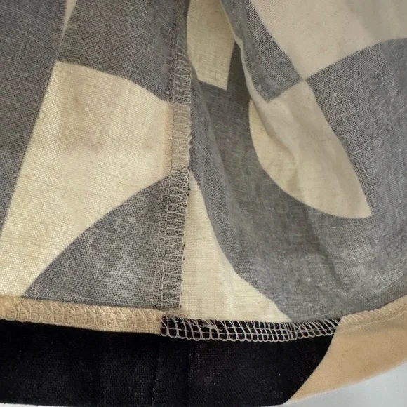 Ersa Fibers Frankie top in Child’s Play black cream Graphic Print Top linen 3XL - Picture 10 of 16